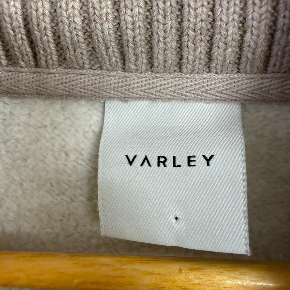 Varley Sweatshirt Women X-Large Beige Cavello Longline Fleece Turtleneck‎ Soft - Picture 5 of 13